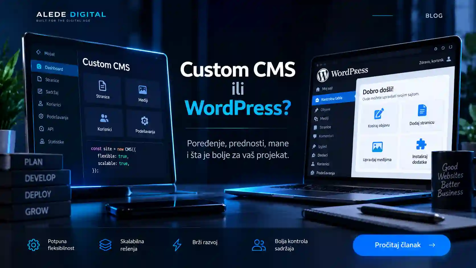 Custom CMS ili WordPress — kada ima smisla razvijati sopstveni sistem?