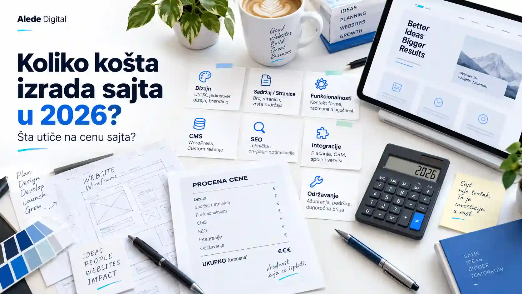 Koliko košta izrada sajta u 2026?